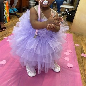 Baby girl lavender tutu dress size 9-12 months